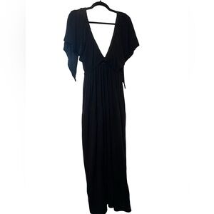 Free People LaLa Maxi Dress, Black, Large